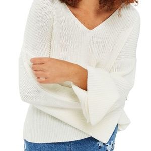 Topshop Lattice Back Sweater